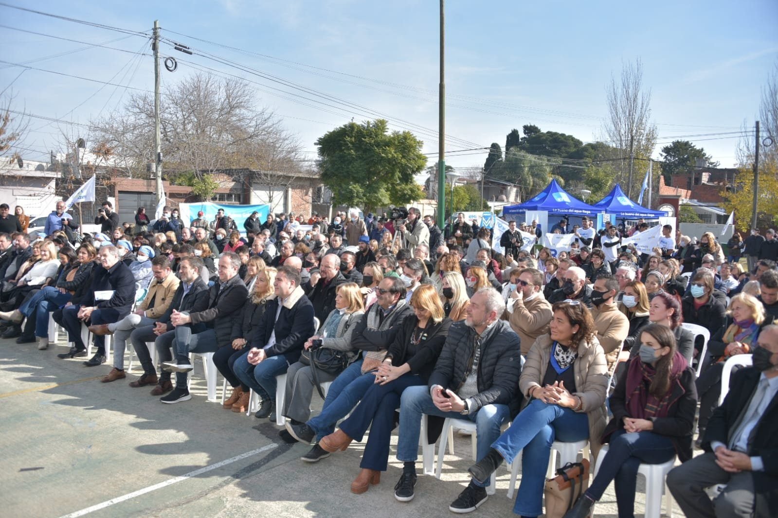 Mas obras en Ituzaingó: Katopodis, Galmarini Y Descalzo inauguraron nuevas redes de agua potable