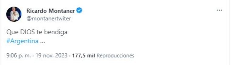 La reacción de los famosos tras la victoria de Javier Milei en el balotaje
