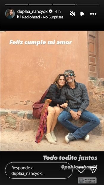El emotivo posteo de Nancy Dupláa para celebrar los 57 años de Pablo Echarri: "Te amo infinito"