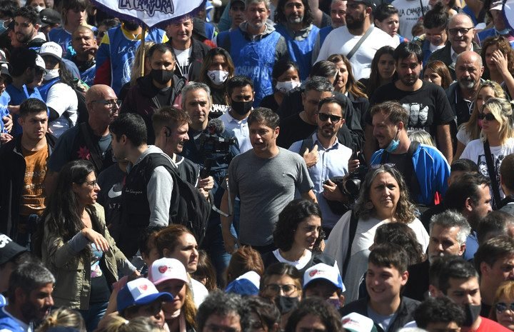 En la marcha de La Cámpora, Kicillof se metió en la interna oficialista: “La unidad tiene que tener objetivos, no es unidad porque sí”